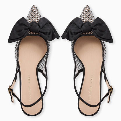 Debra Jeweled Sling Kitten Heel