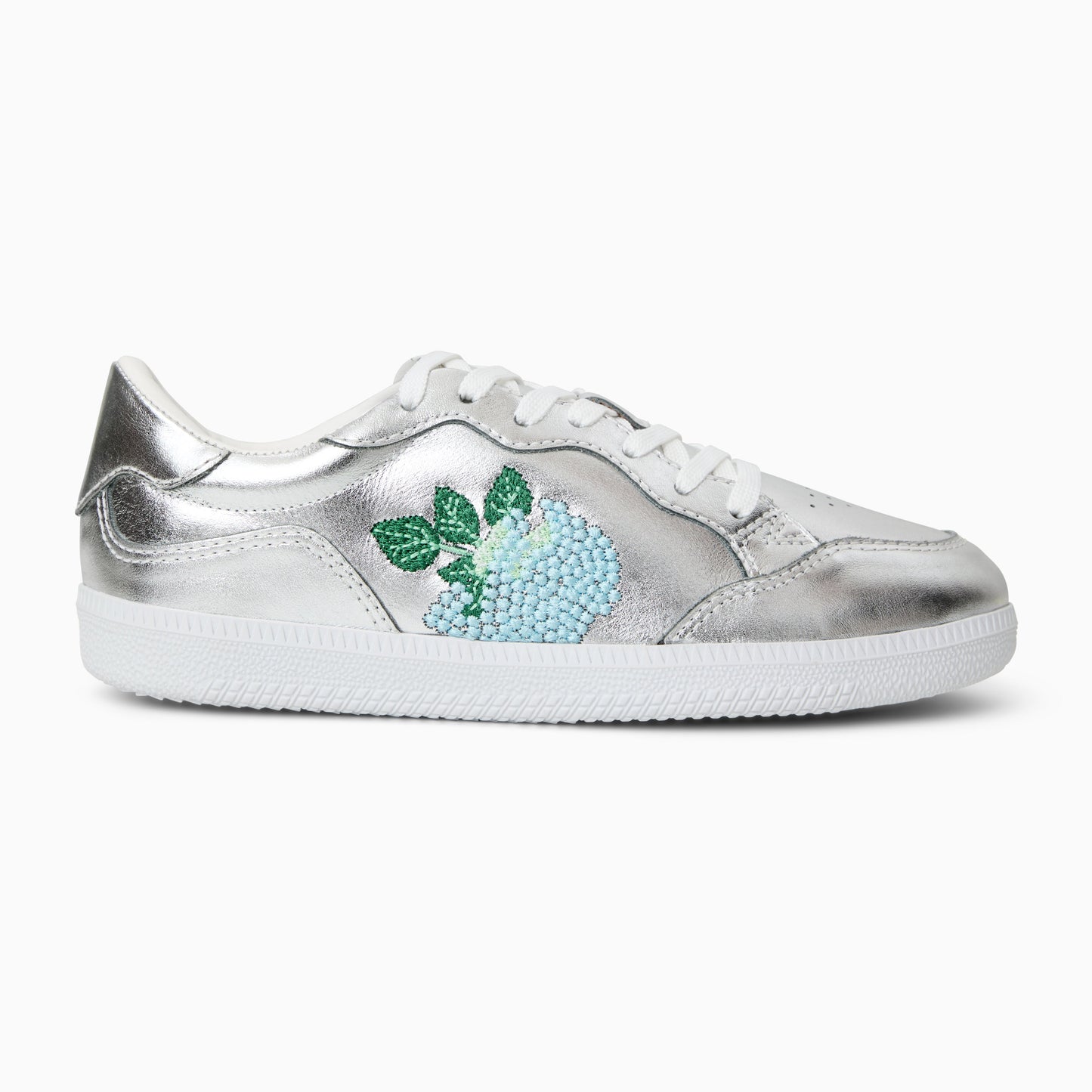 Embroidered Hydrangea Sneaker