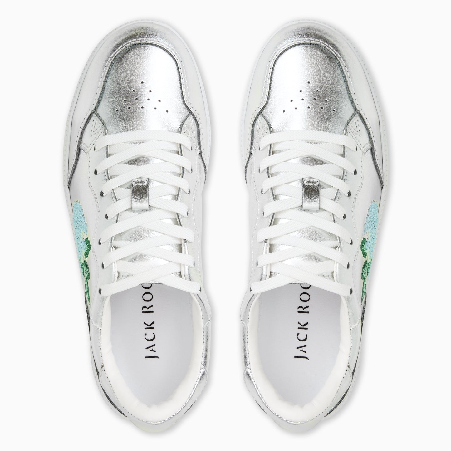 Embroidered Hydrangea Sneaker