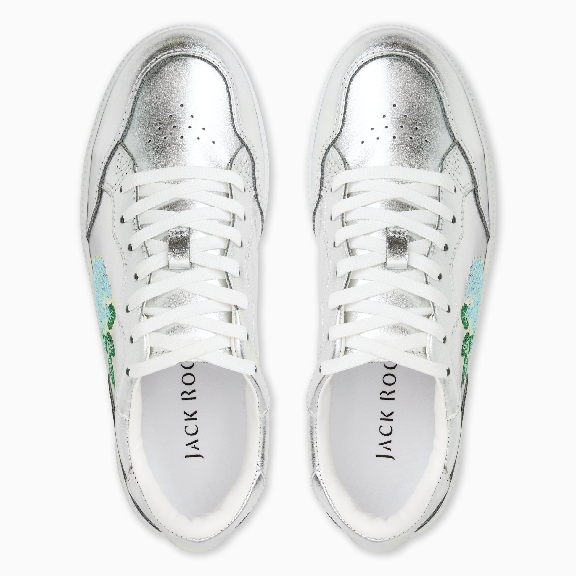 Embroidered Hydrangea Sneaker