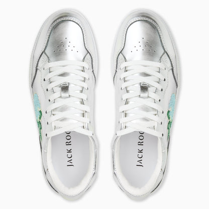 Embroidered Hydrangea Sneaker