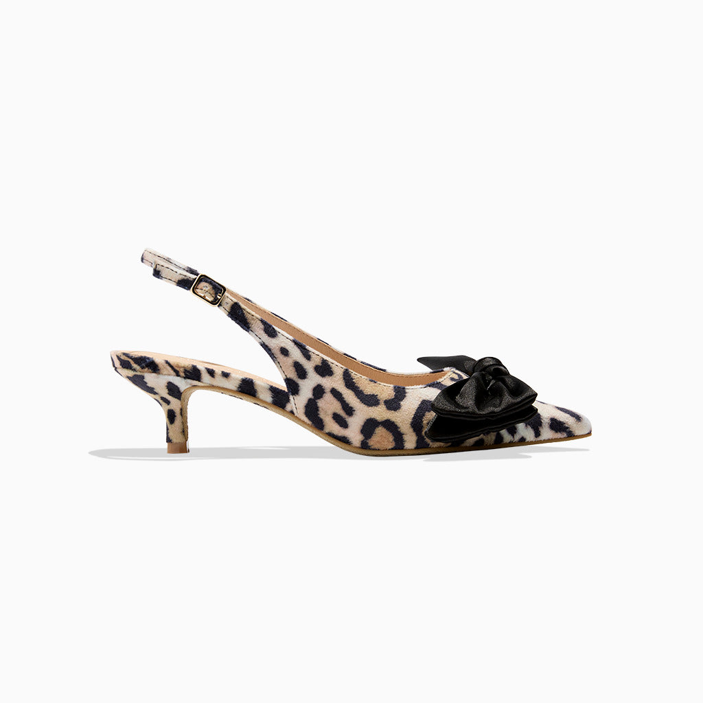 Debra Sling Kitten Heel