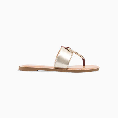 Newton Leather Flat Sandal