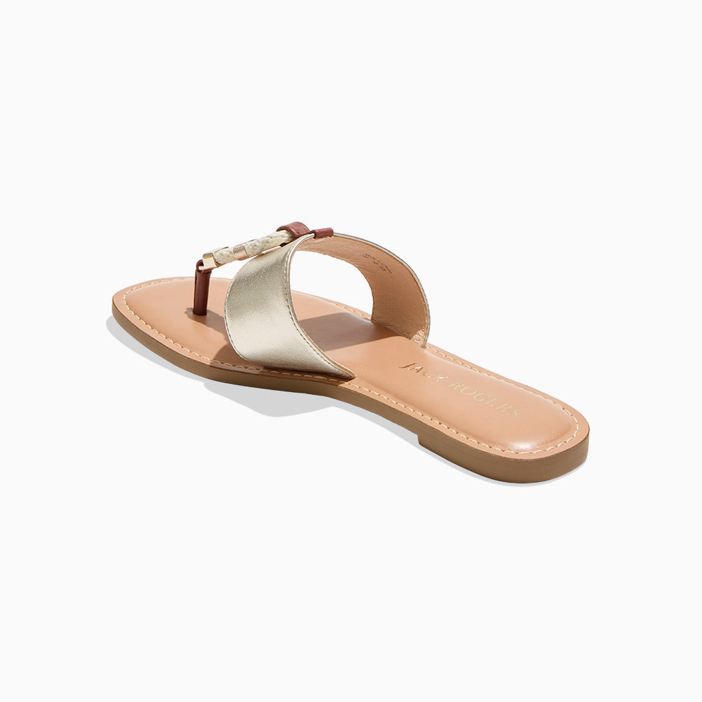 Newton Leather Flat Sandal